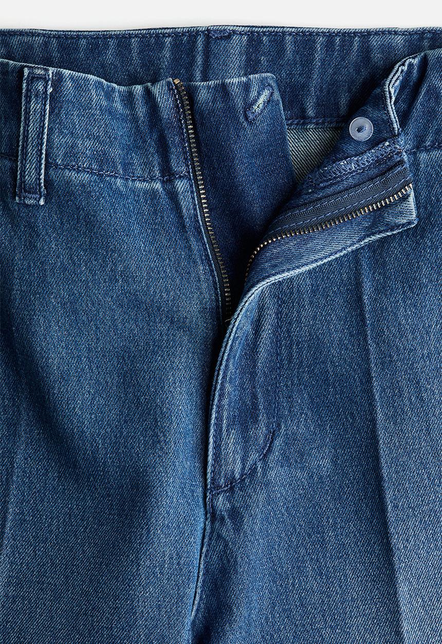 H&M - Wide high jeans - denim blue