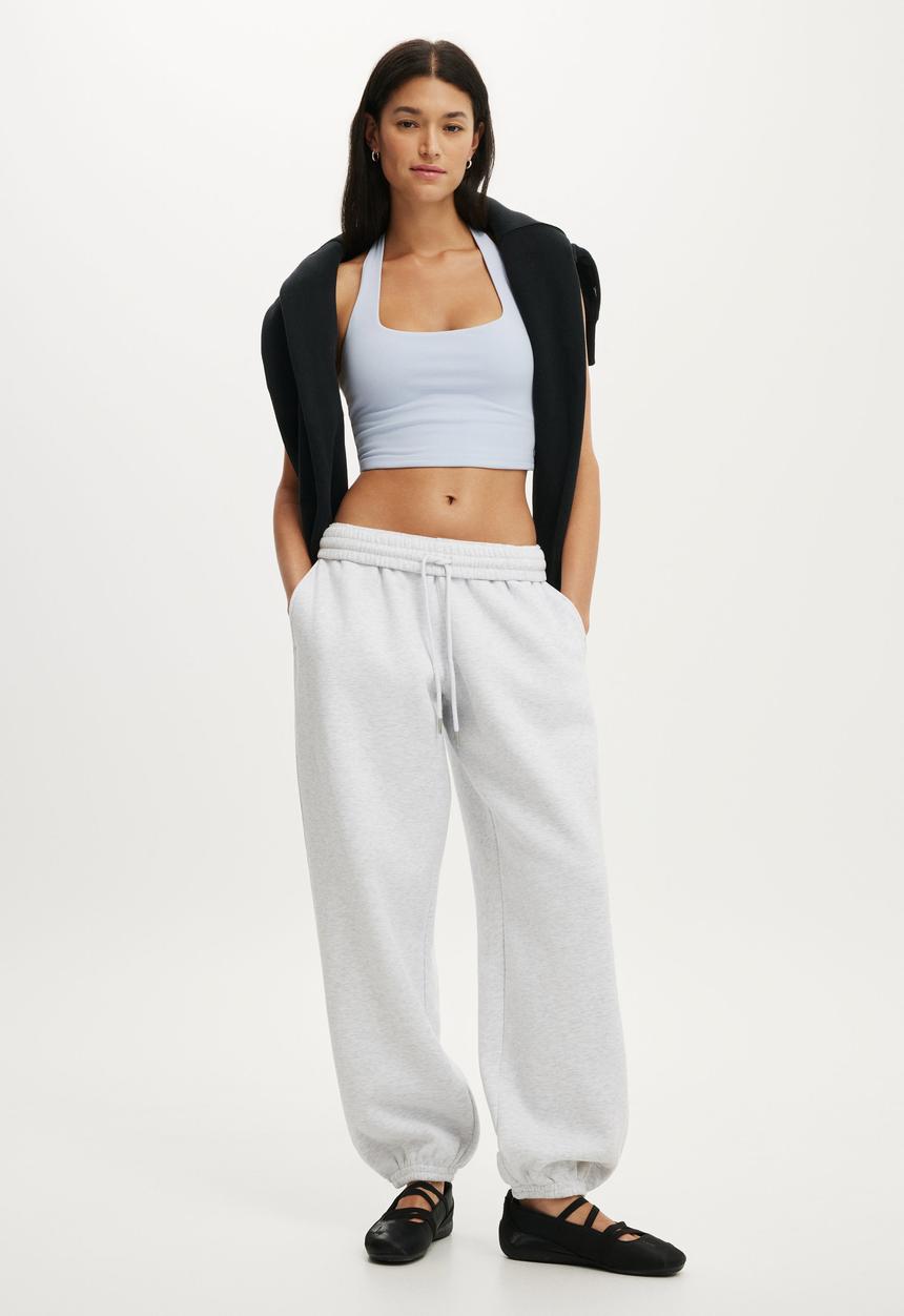 Cotton On - Plush Boyfriend Jogger - Cloudy Grey Marle