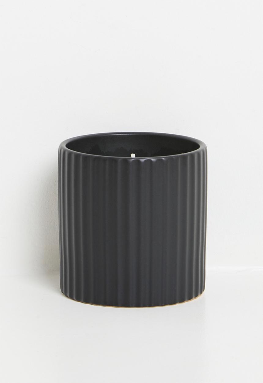 H&S - Aromatic wood scented candle - black