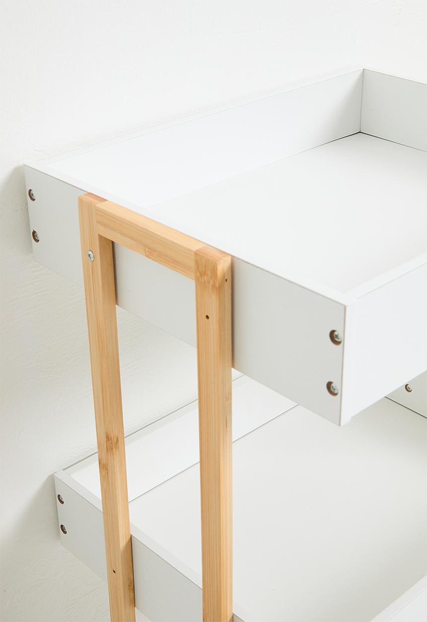Bathroom Solutions - Storage Rack Trolley - Natural