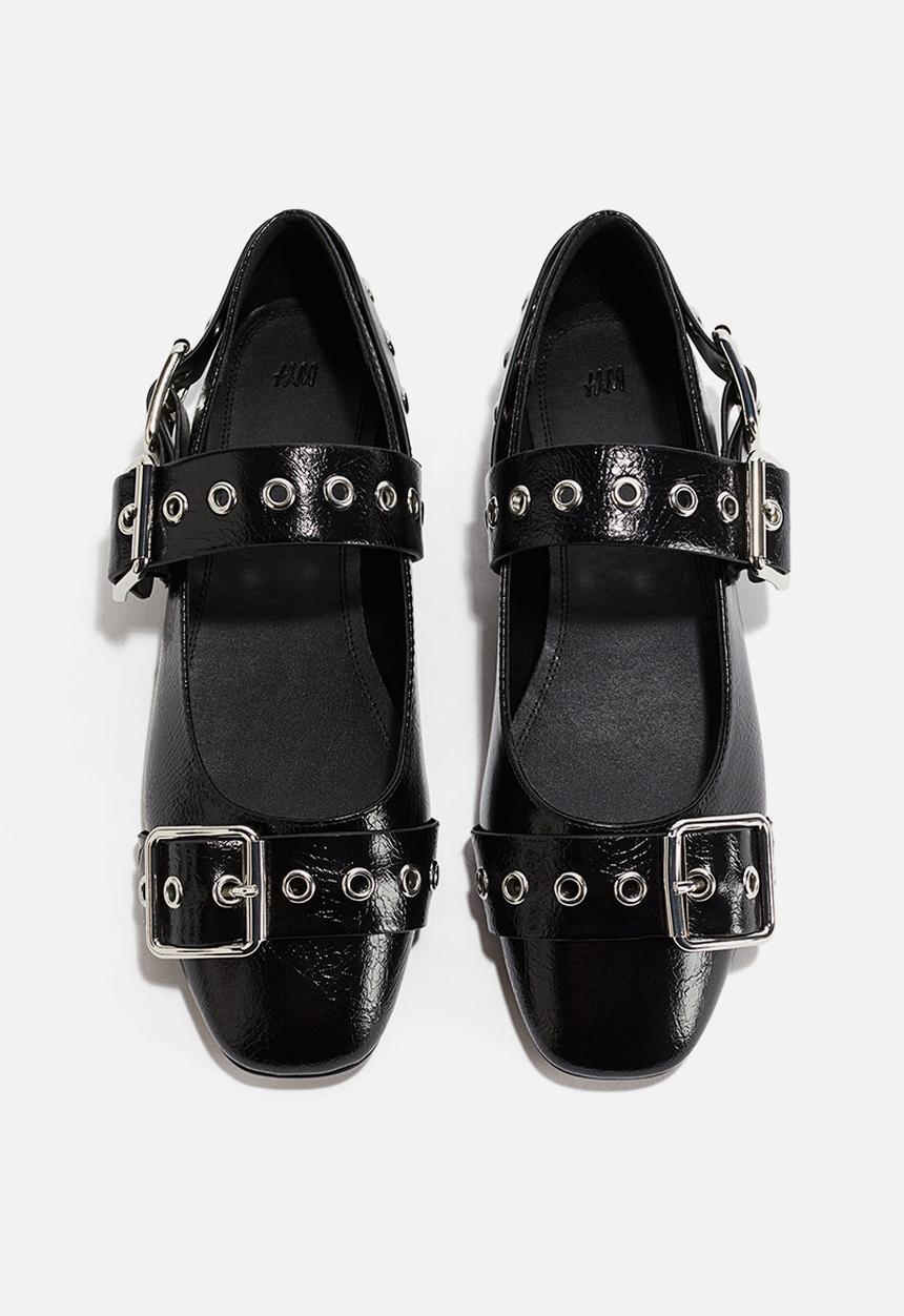 H&M - Buckle-detail mary janes - black