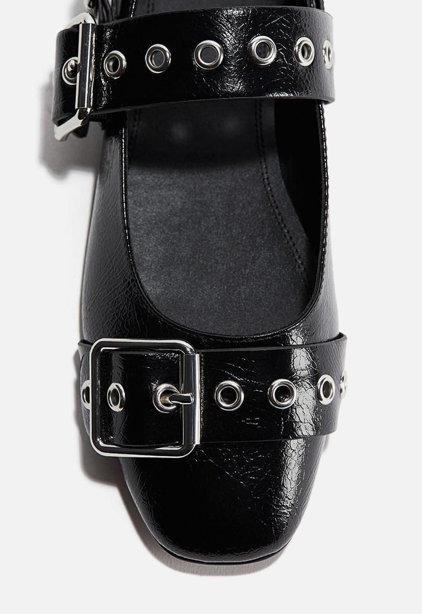 H&M - Buckle-detail mary janes - black