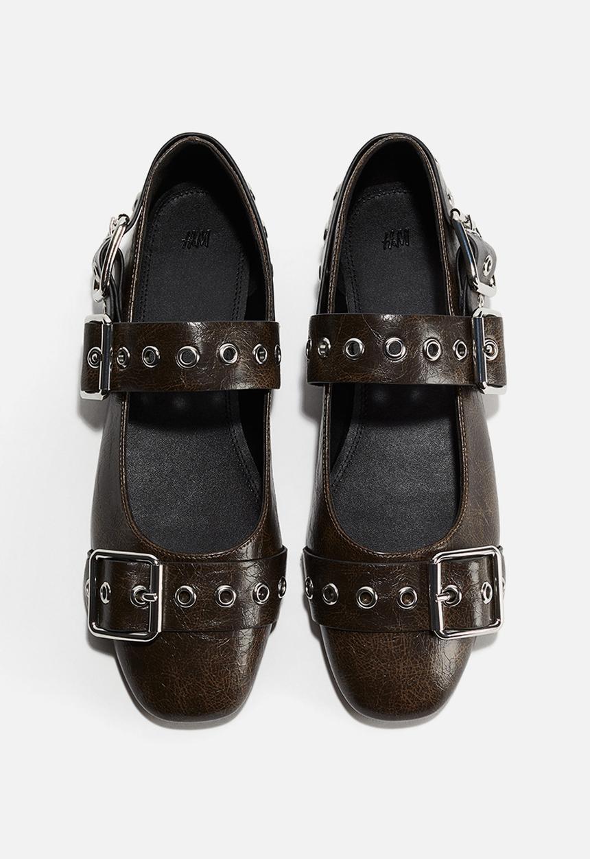 H&M - Buckle-detail mary janes - black