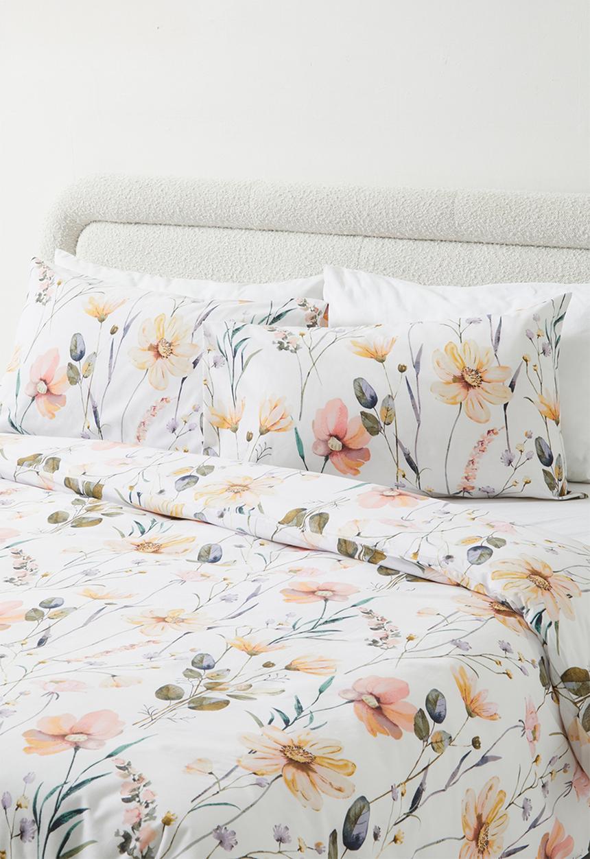 Horrockses - Wildflower cotton blend Duvet set -Multi