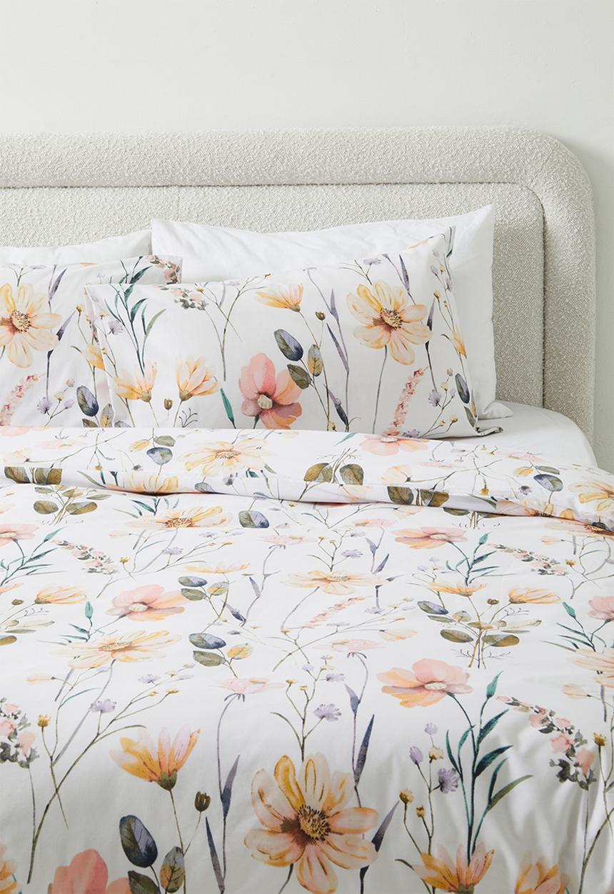 Horrockses - Wildflower cotton blend Duvet set -Multi