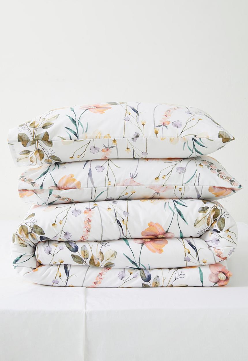 Horrockses - Wildflower cotton blend Duvet set -Multi