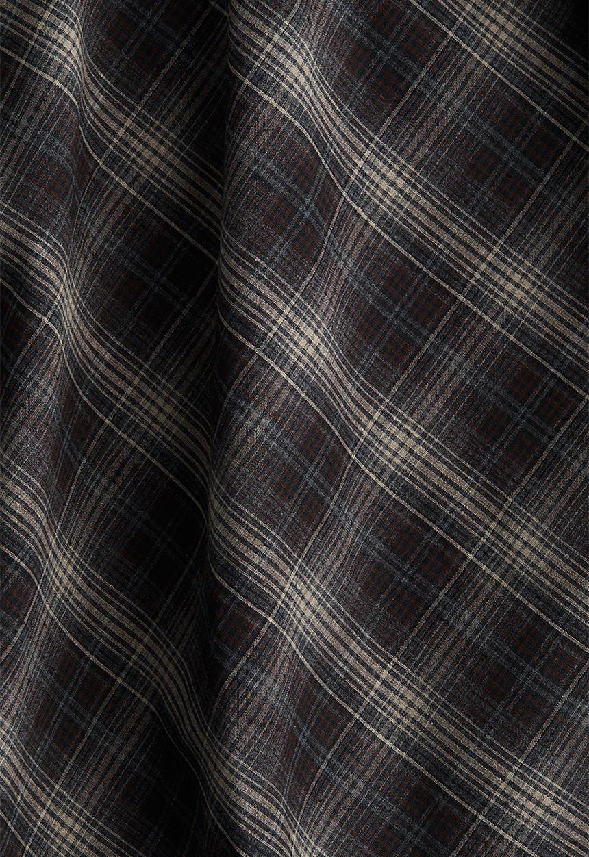 H&M - Circular cotton skirt - dark grey checked