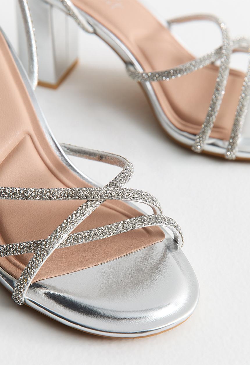 New Look - Surprise block heel - silver