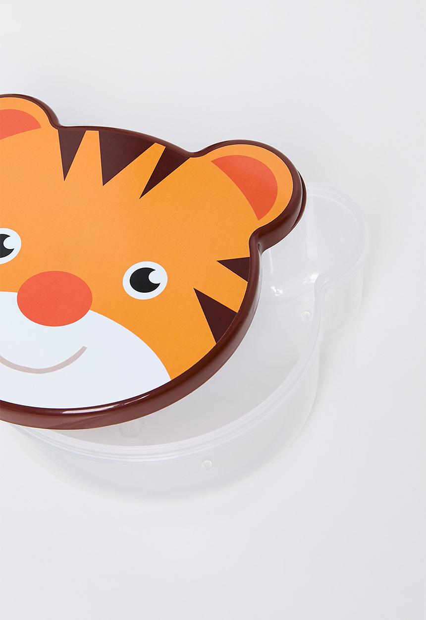 Excellent Houseware - Tiger food storage set of 4 - Orange