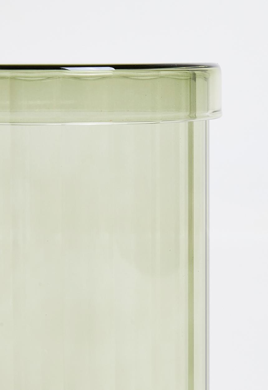 Bathroom Solutions - Regal Glass Storage Jar & Lid 550ml -Matcha