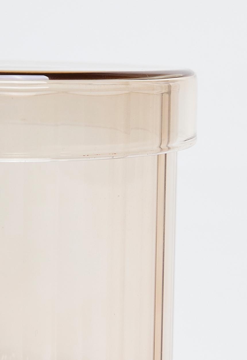 Bathroom Solutions - Regal Glass Storage Jar & Lid 850ml - Grey
