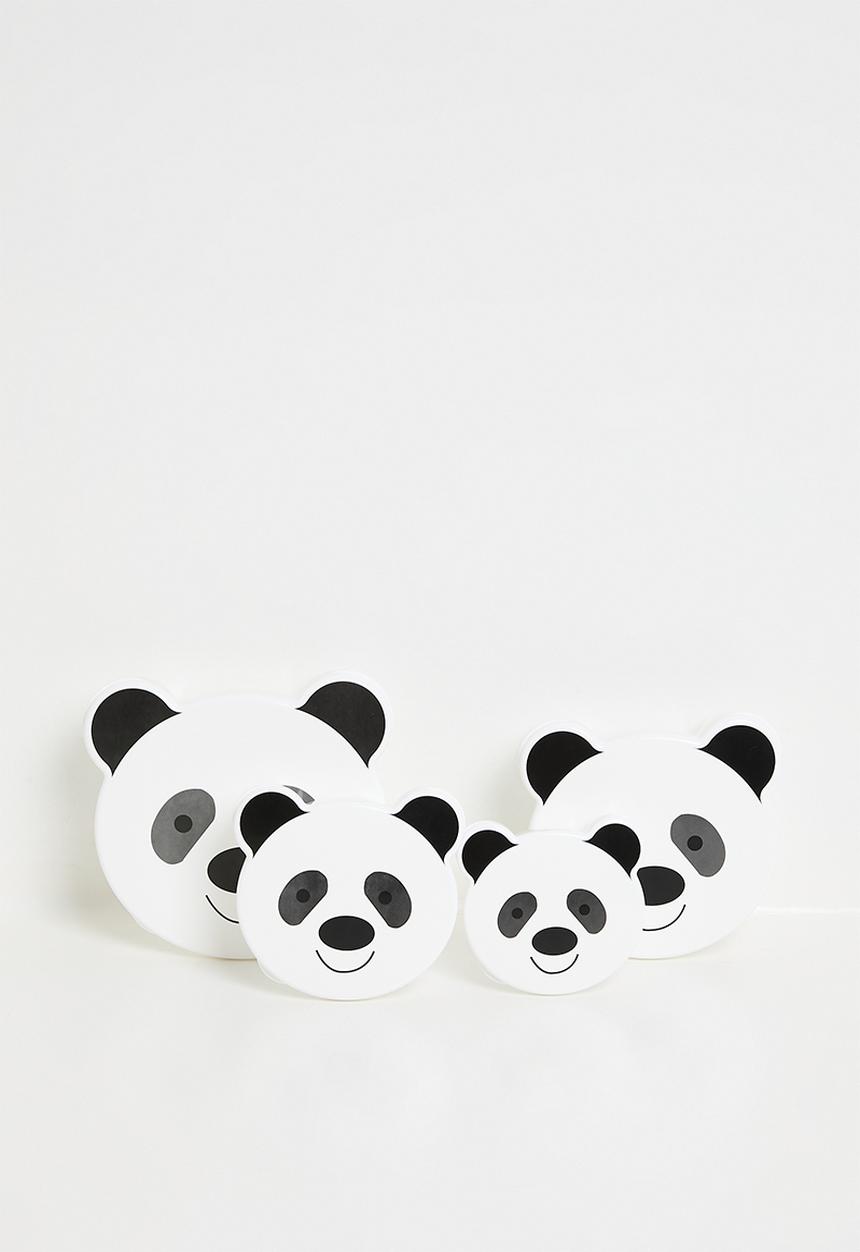 Excellent Houseware - Panda food storage set of 4 - White