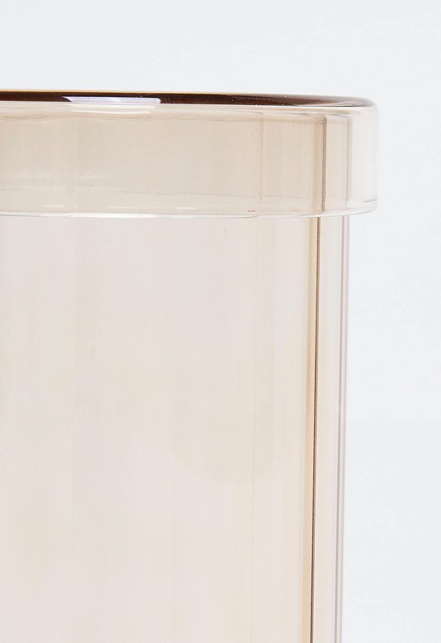 Bathroom Solutions - Regal Glass Storage Jar & Lid 550ml - Grey