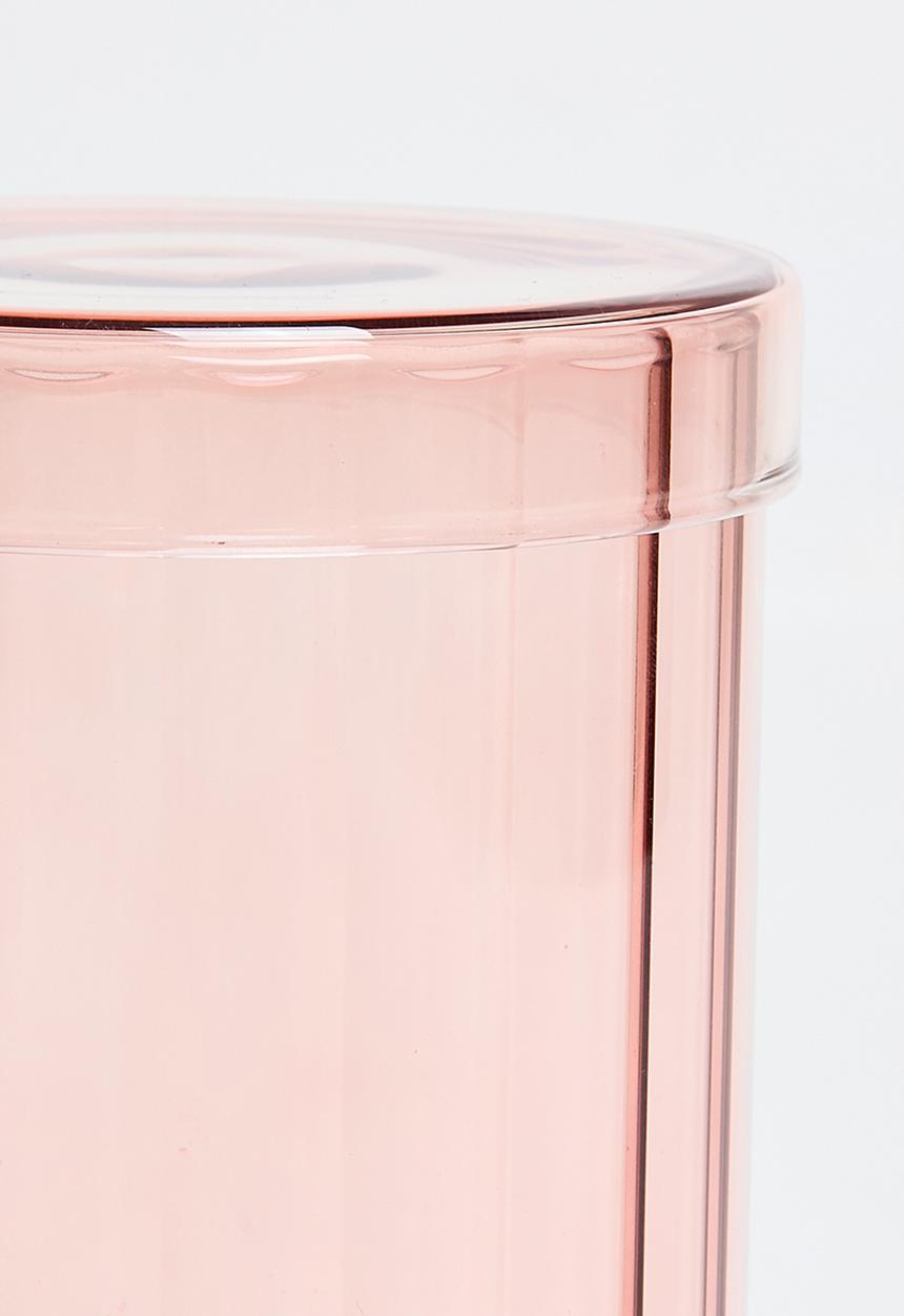 Bathroom Solutions - Regal Glass StorJar & Lid 850ml -Petal