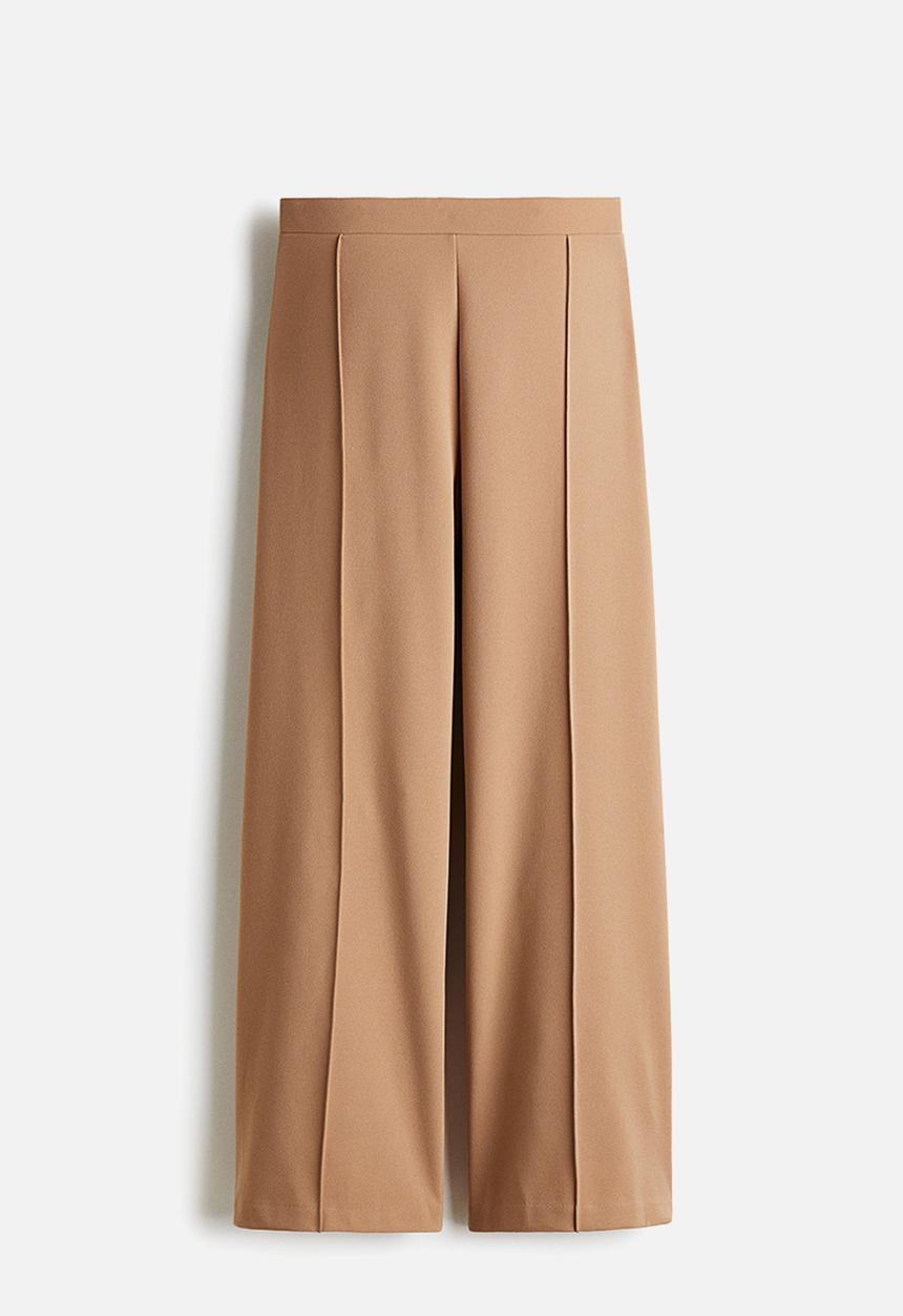 H&M - Crease-front trousers - dark beige