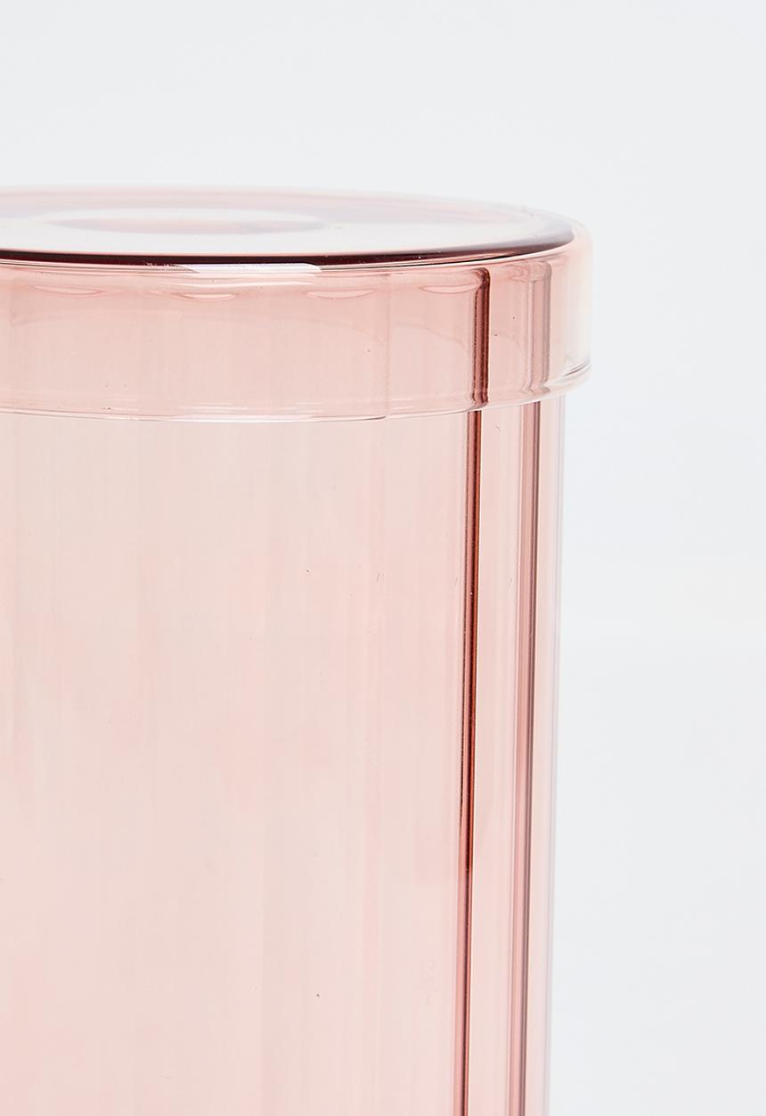 Bathroom Solutions - Regal Glass Storage Jar & Lid Large -Petal