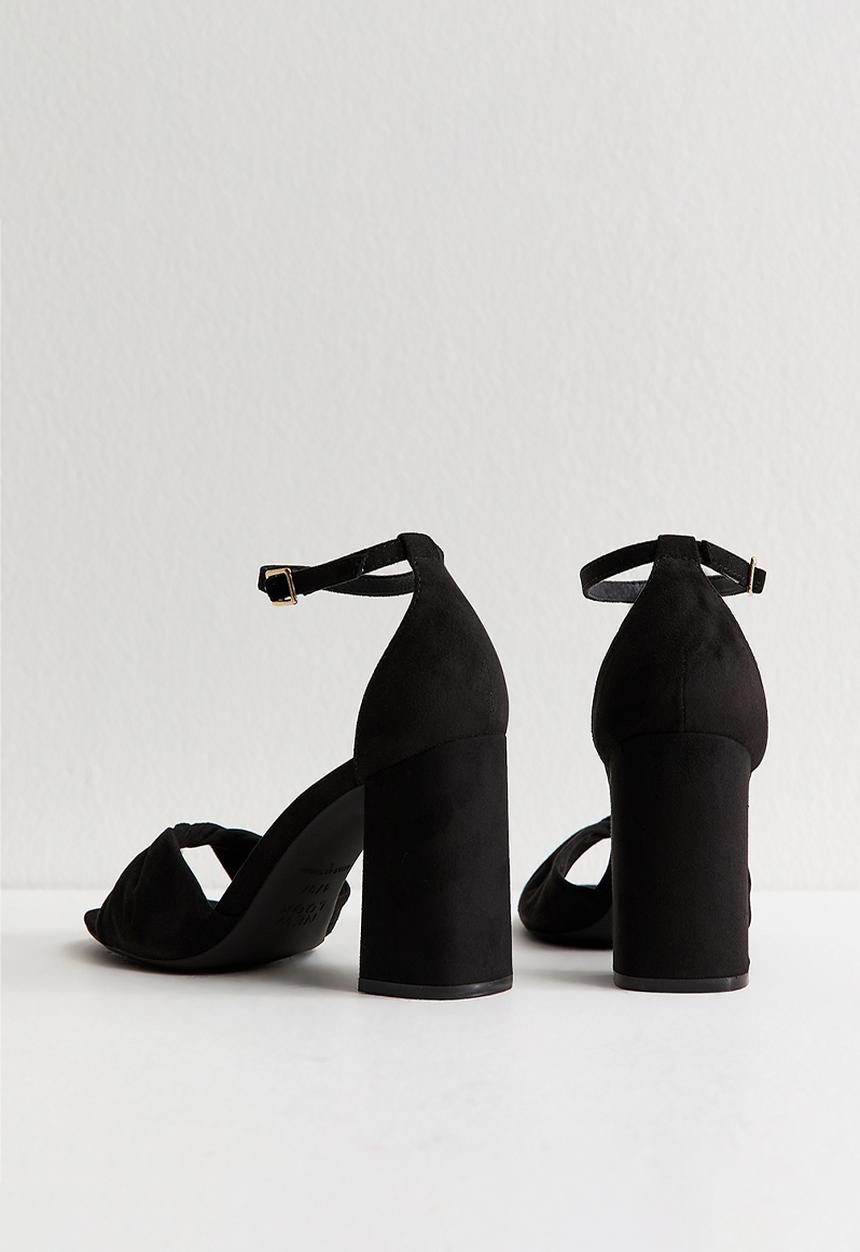 New Look - Winding twist vamp heel - black