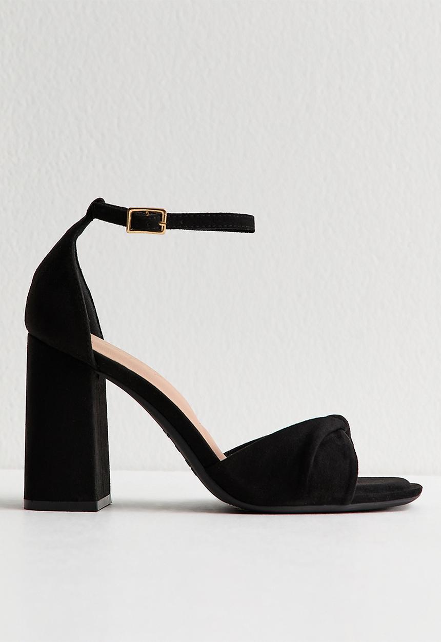 New Look - Winding twist vamp heel - black