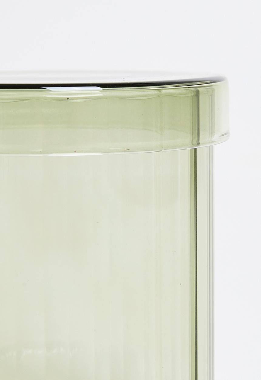 Bathroom Solutions - Regal Glass Stor Jar & Lid 850ml -Matcha