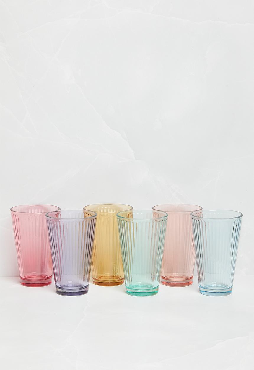 Excellent Houseware - Conical tumblers set of 6 - Multi