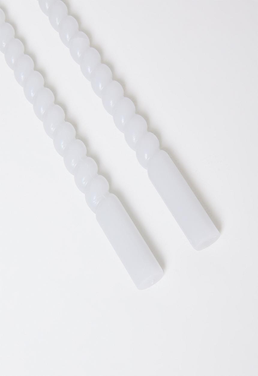 H&S - Twisted 20cm dinner candle set of 10 - Grey