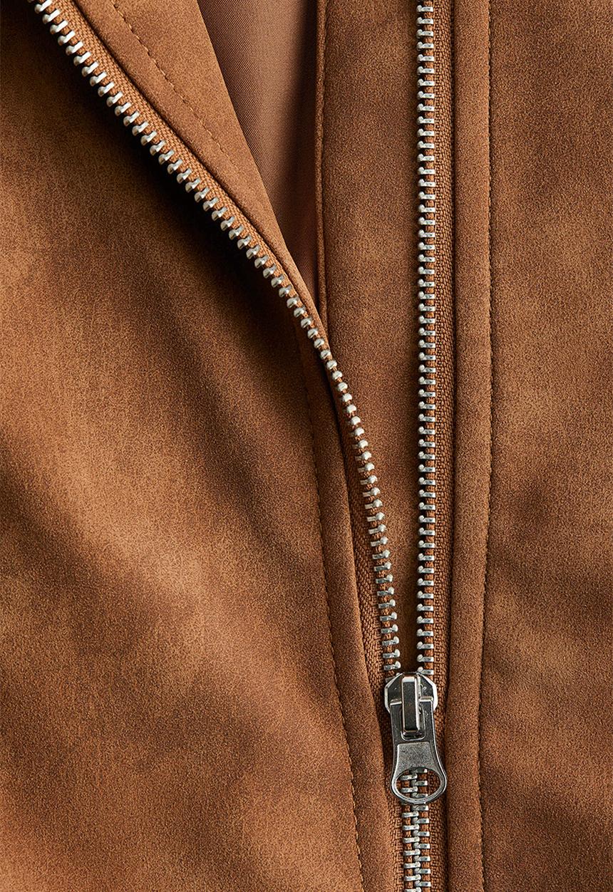 H&M - Napped jacket - dark beige