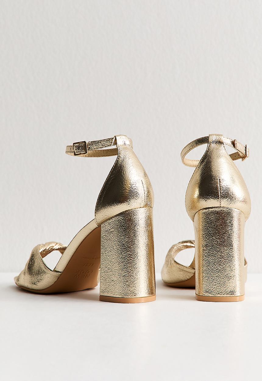 New Look - Winding twist vamp heel - gold