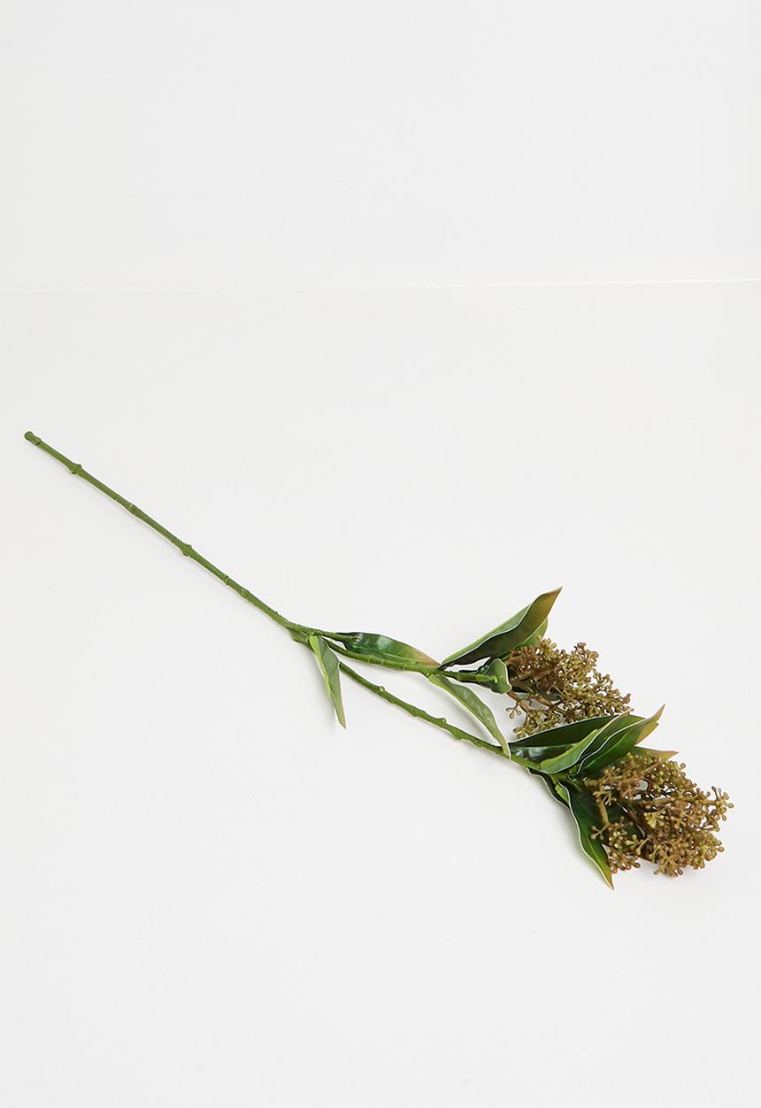 H&S - Artificial skimmia stem - Brown