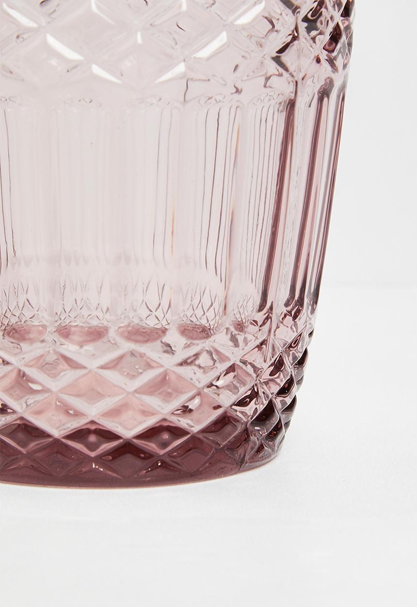 Excellent Houseware - Drinking Glass Blush - Set Of 6