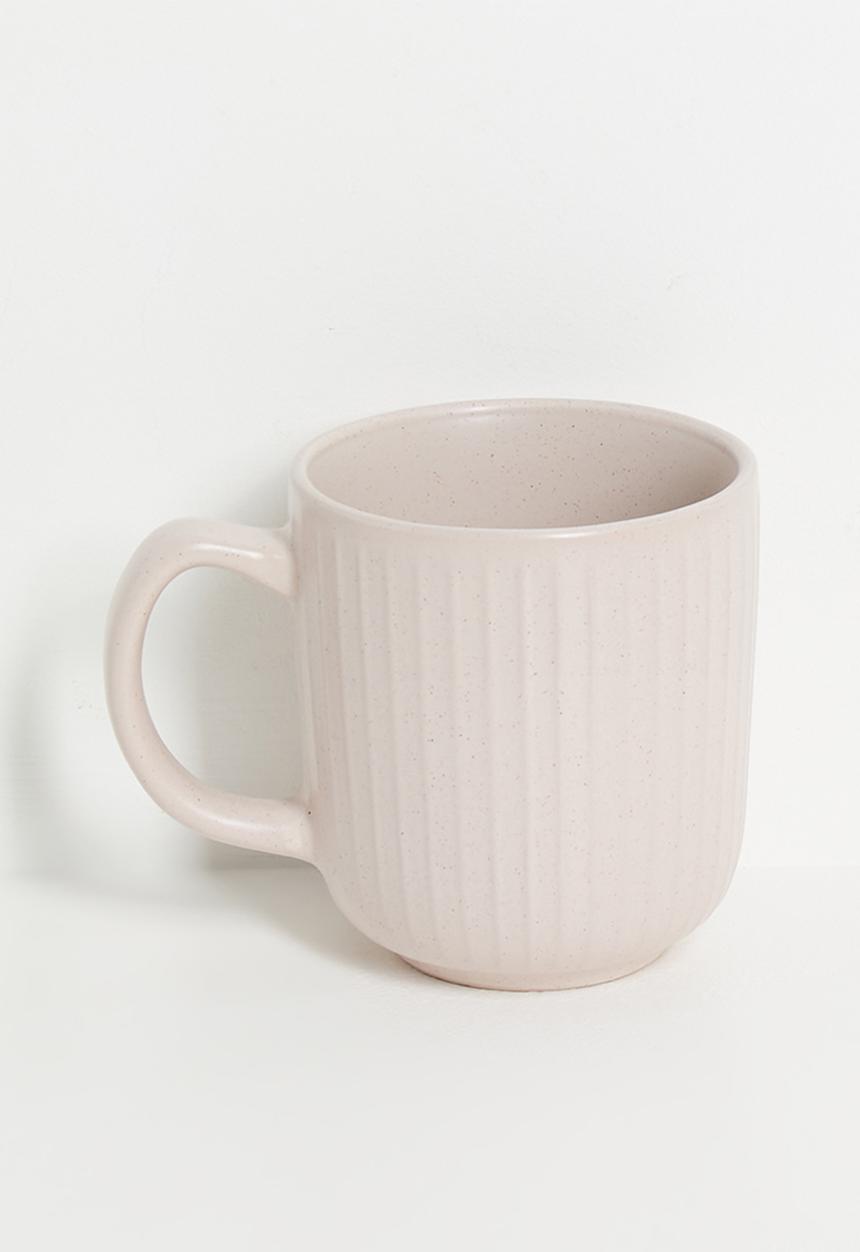 Excellent Houseware - Embossed mug set of 4 - Pink