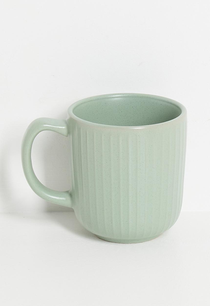 Excellent Houseware - Embossed mug set of 4 - Green