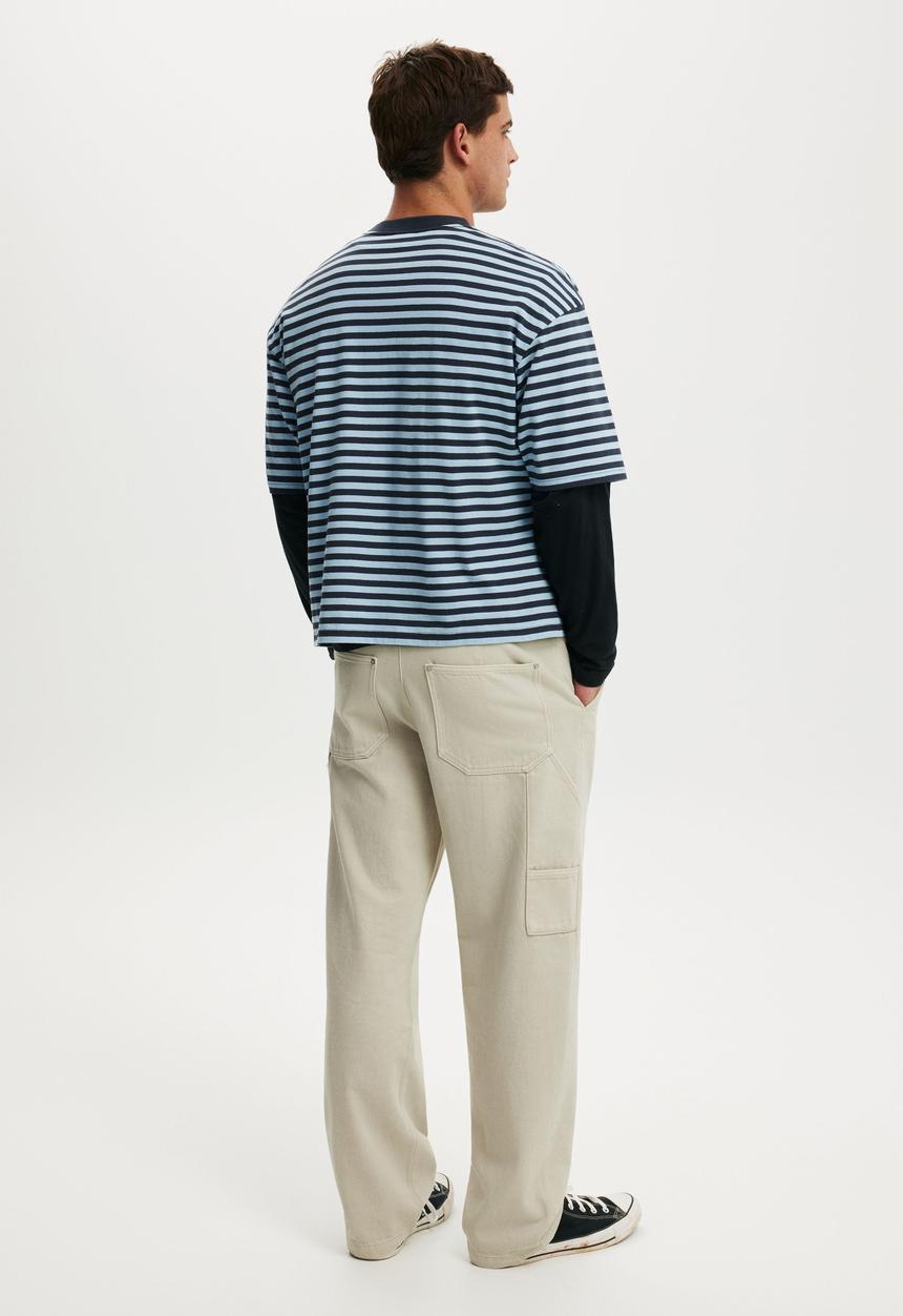 Cotton On - Baggy Worker Pant - Stone