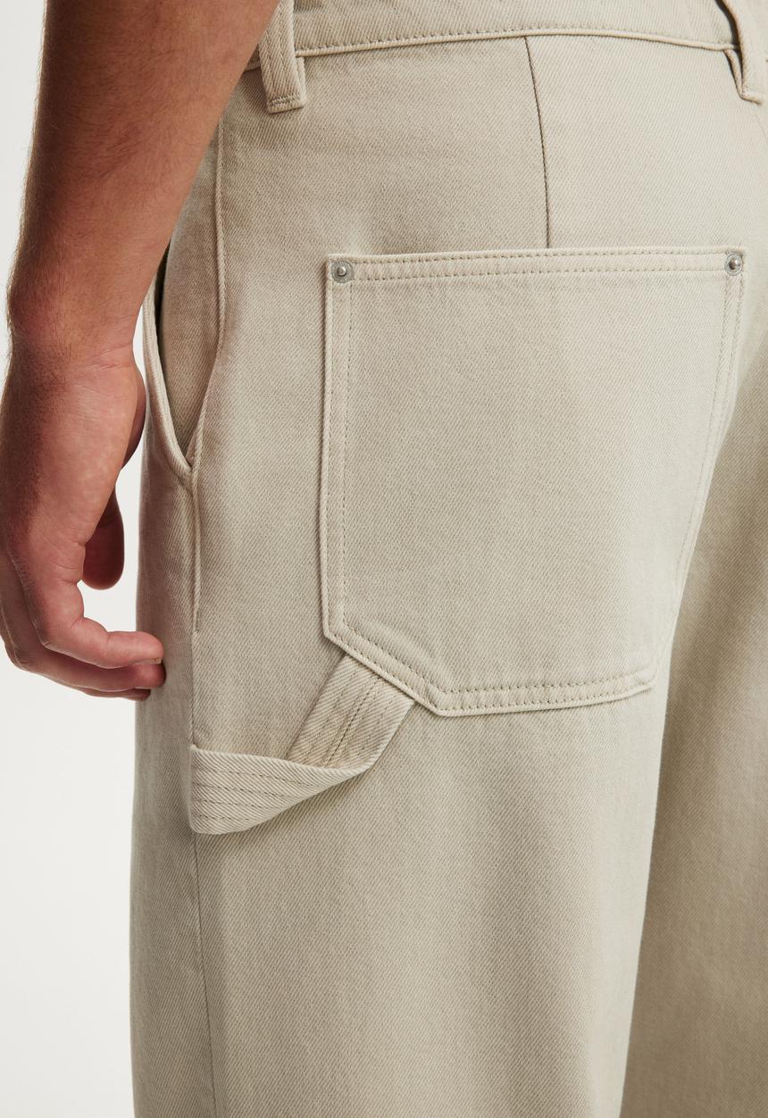 Cotton On - Baggy Worker Pant - Stone