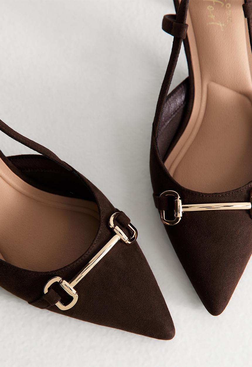 New Look - Trot slingback - dark brown