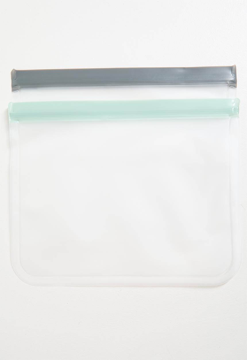 Excellent Houseware - Ziplock bag large set of 2 - Clear