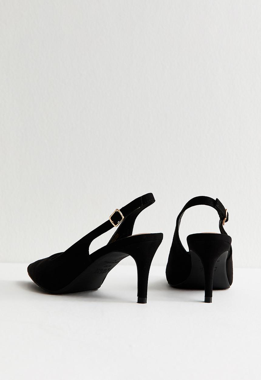New Look - Tempt slingback heel - black