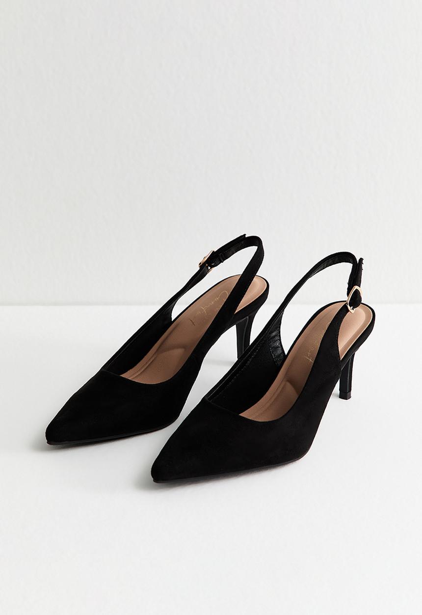 New Look - Tempt slingback heel - black