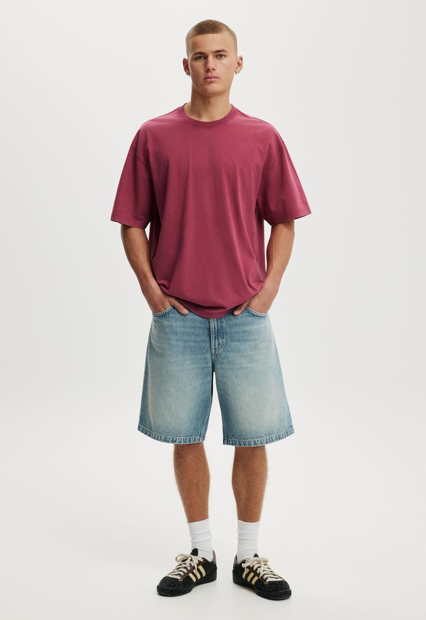Cotton On - Everyday Fit T-shirt - Raspberry Wash