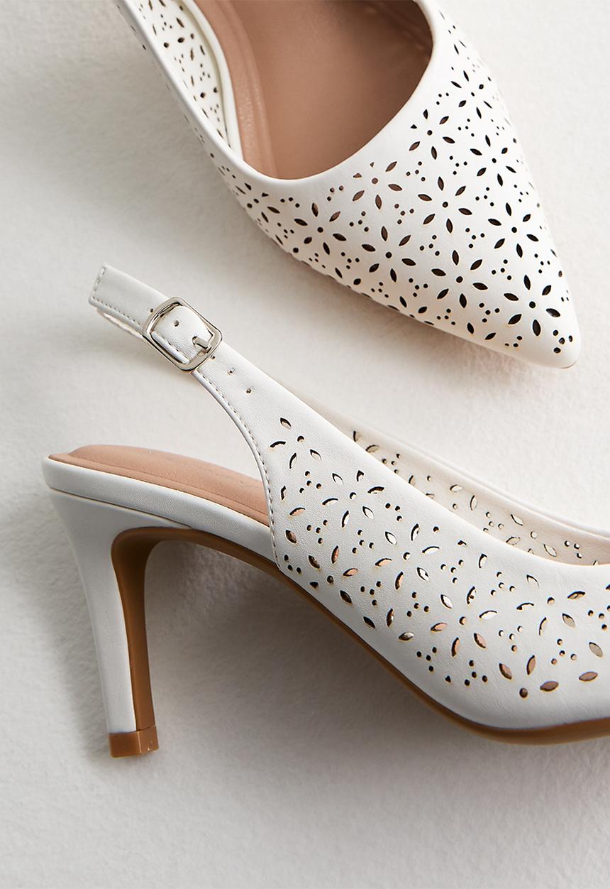 New Look - Lazy heel - white