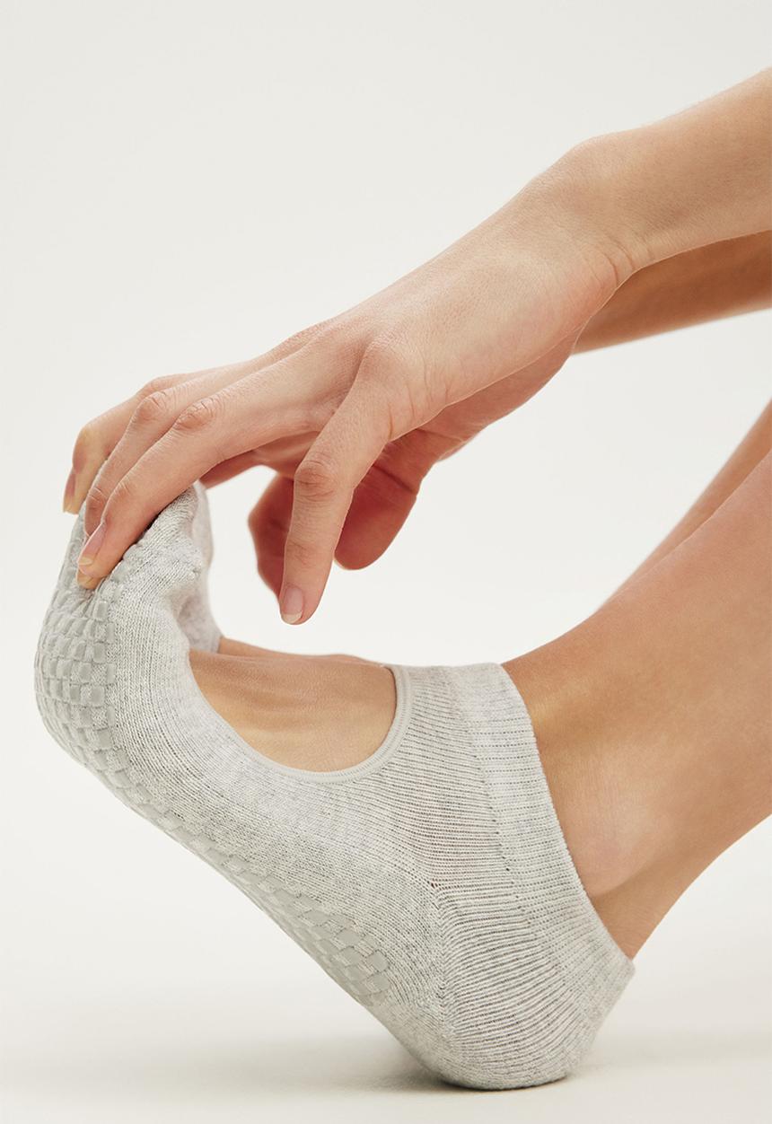 Cotton On - Performance plie sock - new grey marle
