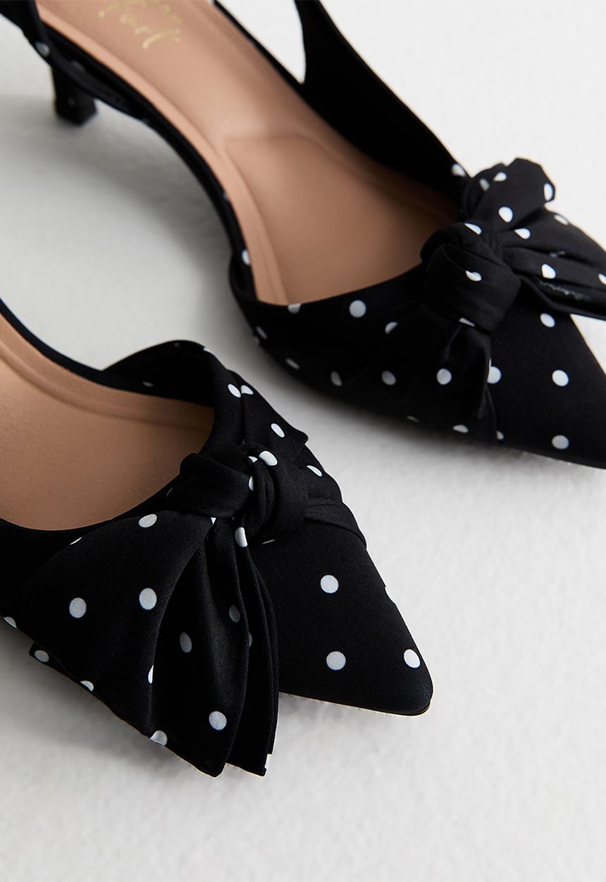 New Look - Spot slingback - black