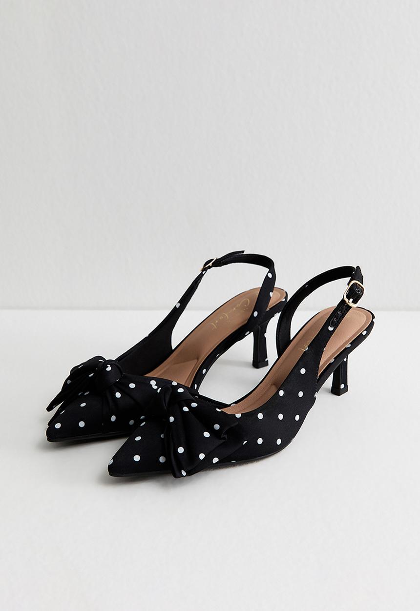 New Look - Spot slingback - black