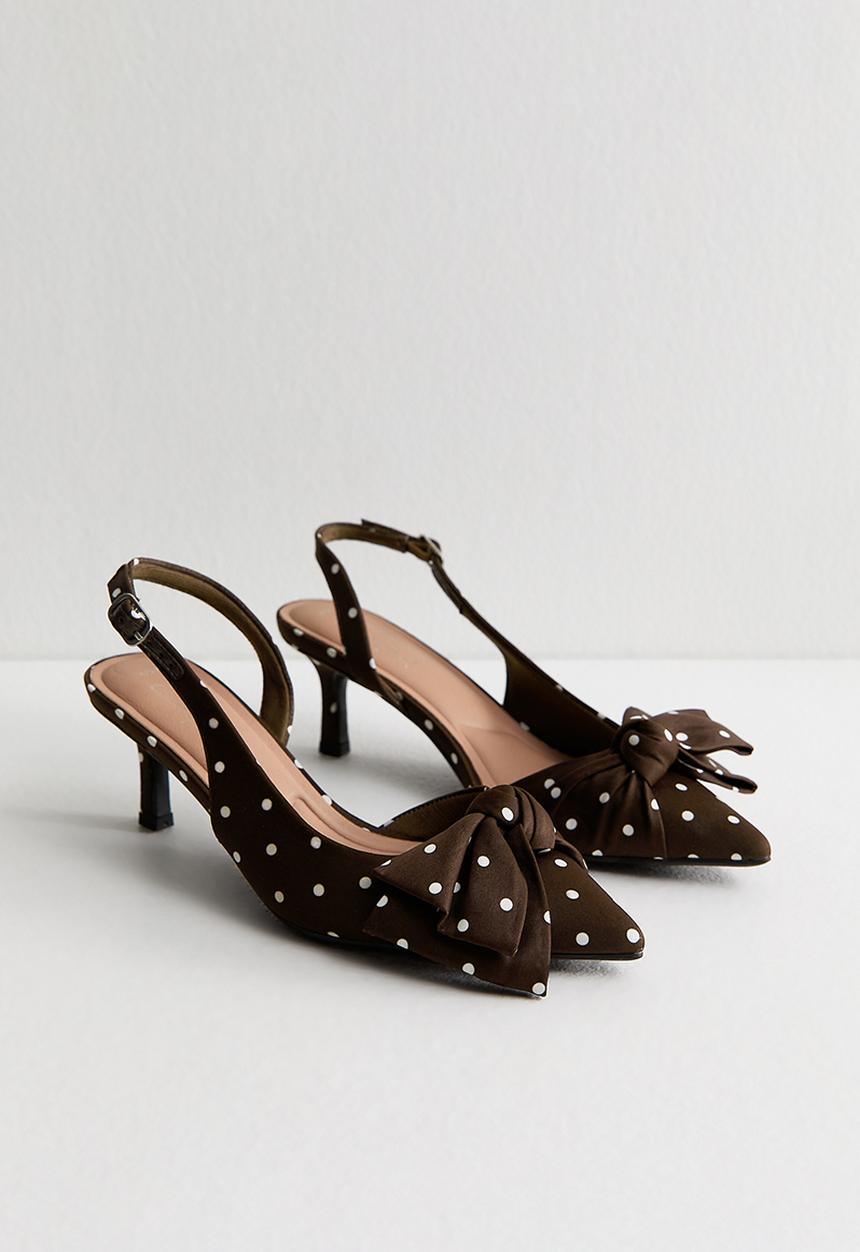 New Look - Spot slingback - brown