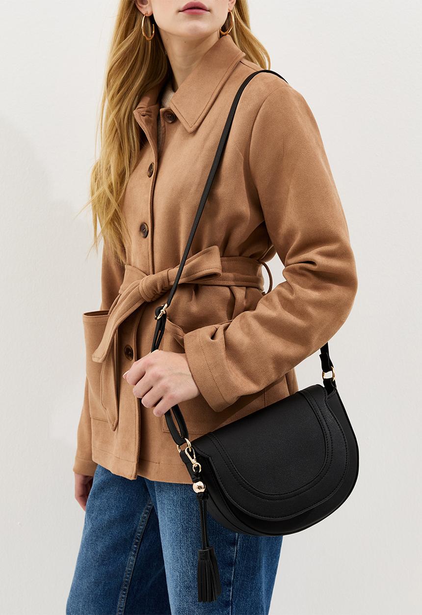 New Look - Sian Top Handle Saddle Bag - Black