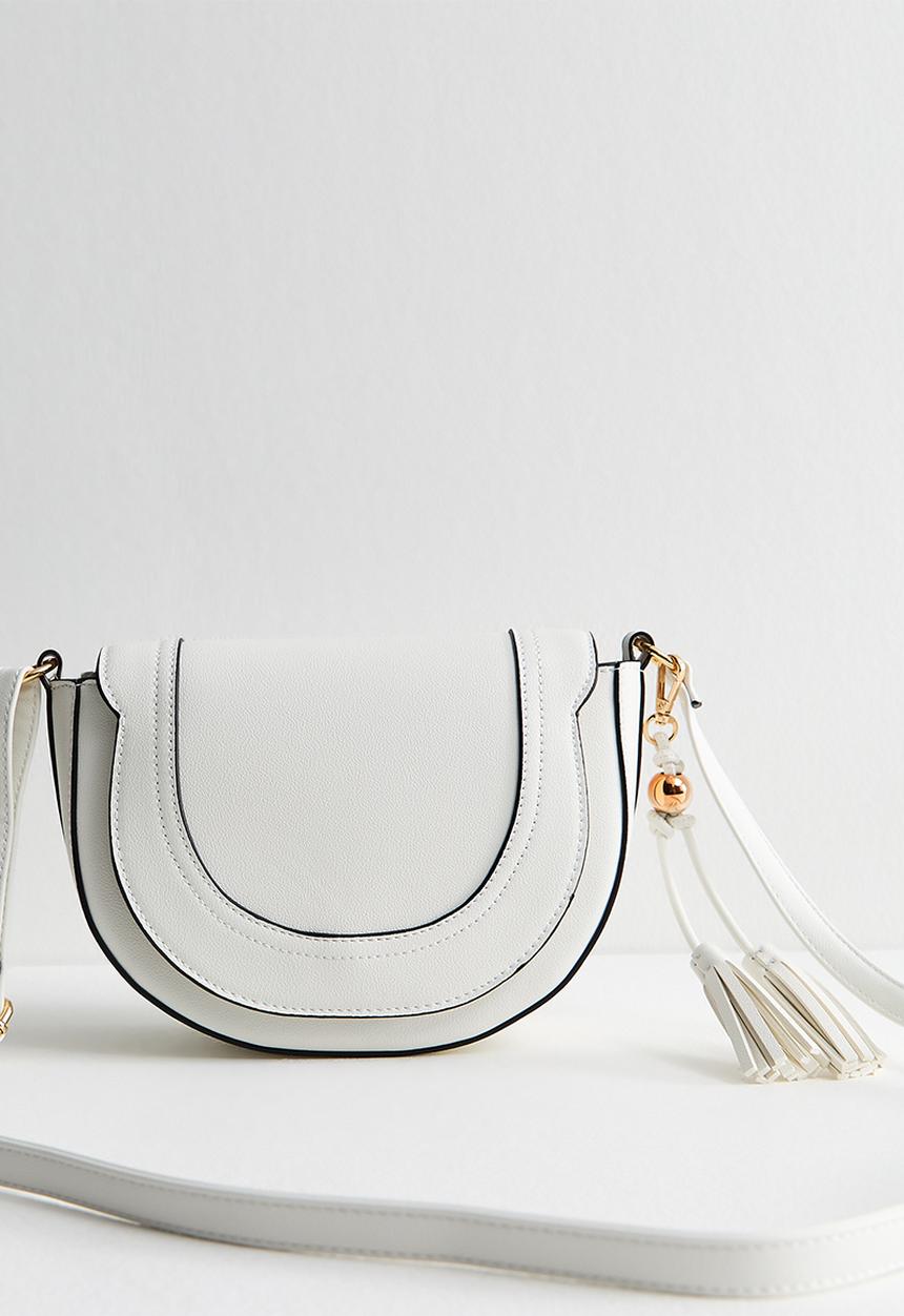 New Look - Sian Top Handle Saddle Bag - White