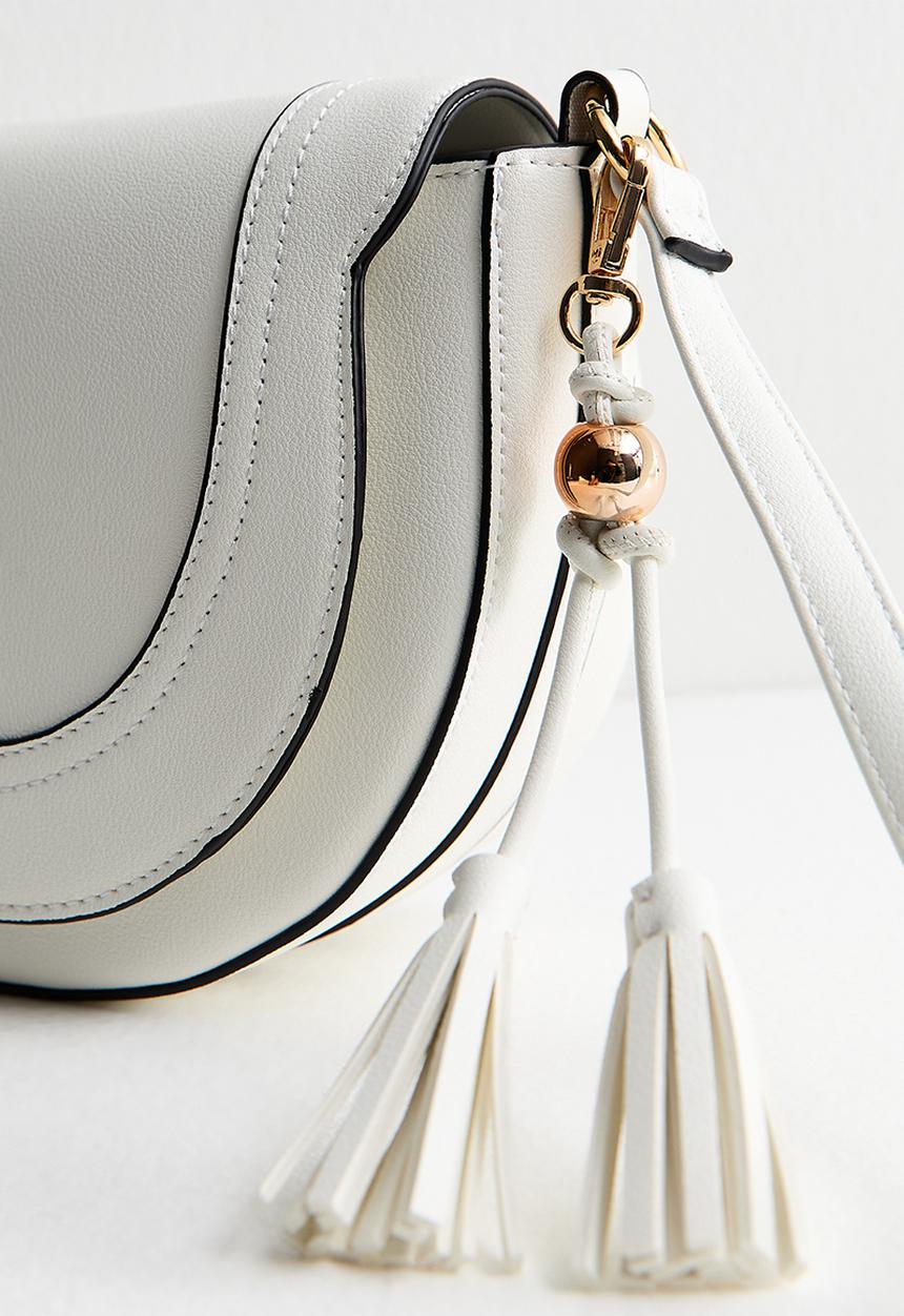 New Look - Sian Top Handle Saddle Bag - White