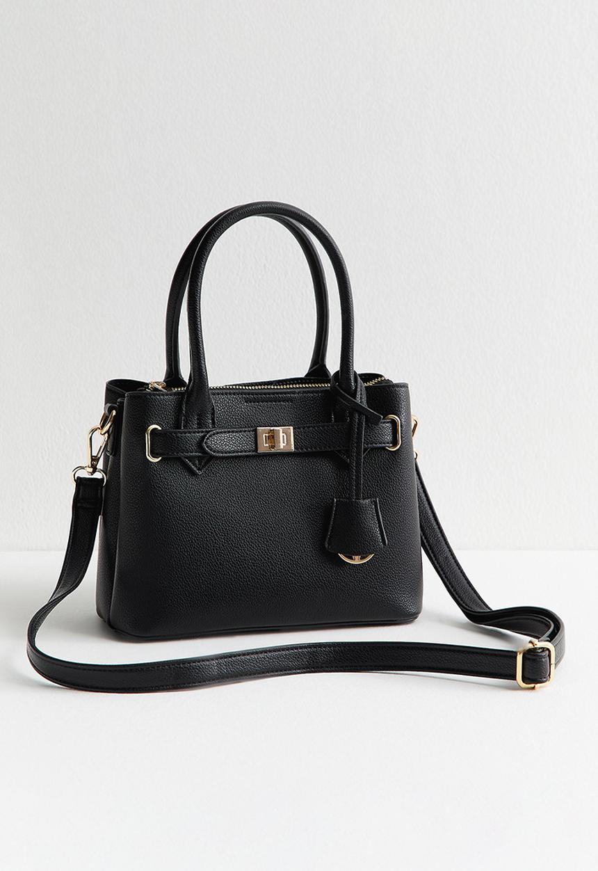 New Look - Mini Annie Belted Triple Comp Bag - Black