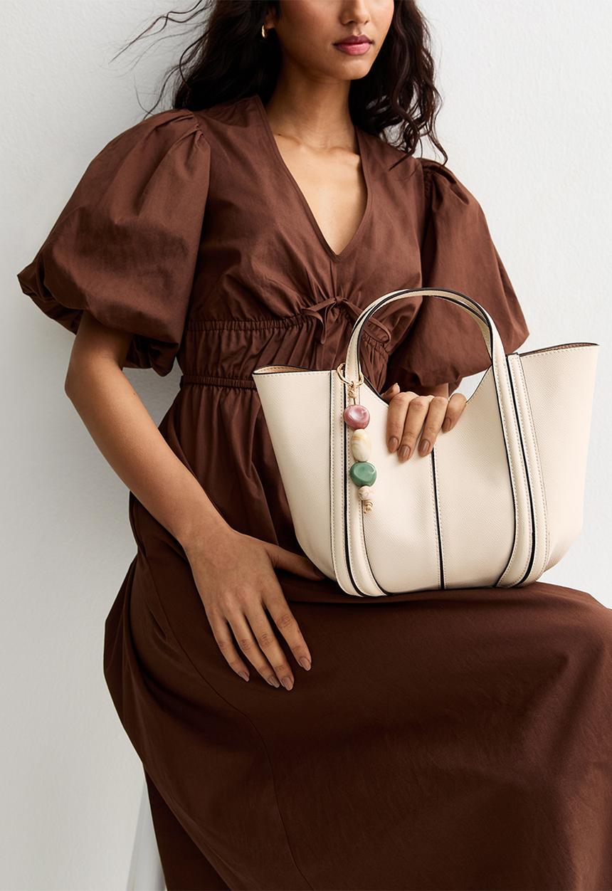 New Look - Piper Scoop Mini Tote Bag - White