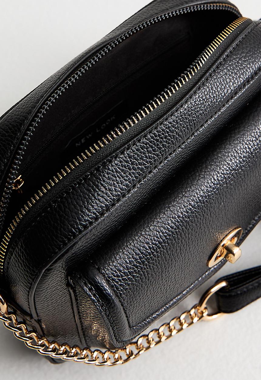 New Look - Piped Brandi Crossbody Bag - Black