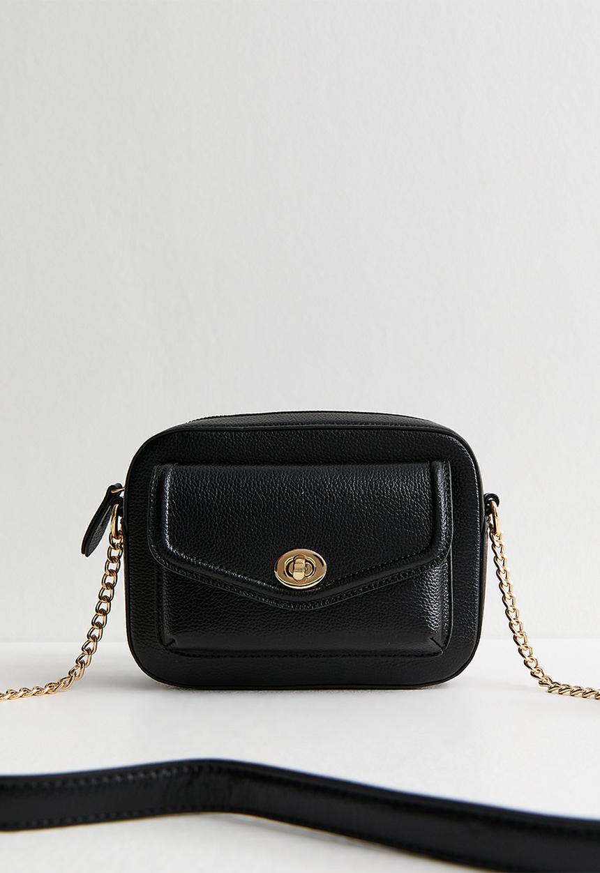 New Look - Piped Brandi Crossbody Bag - Black